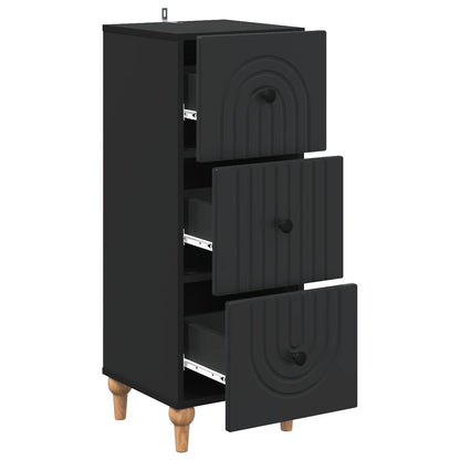 Mobile con Cassetti Nero 33 x 34,5 x 90 cm Legno ingegnerizzato | homemem39