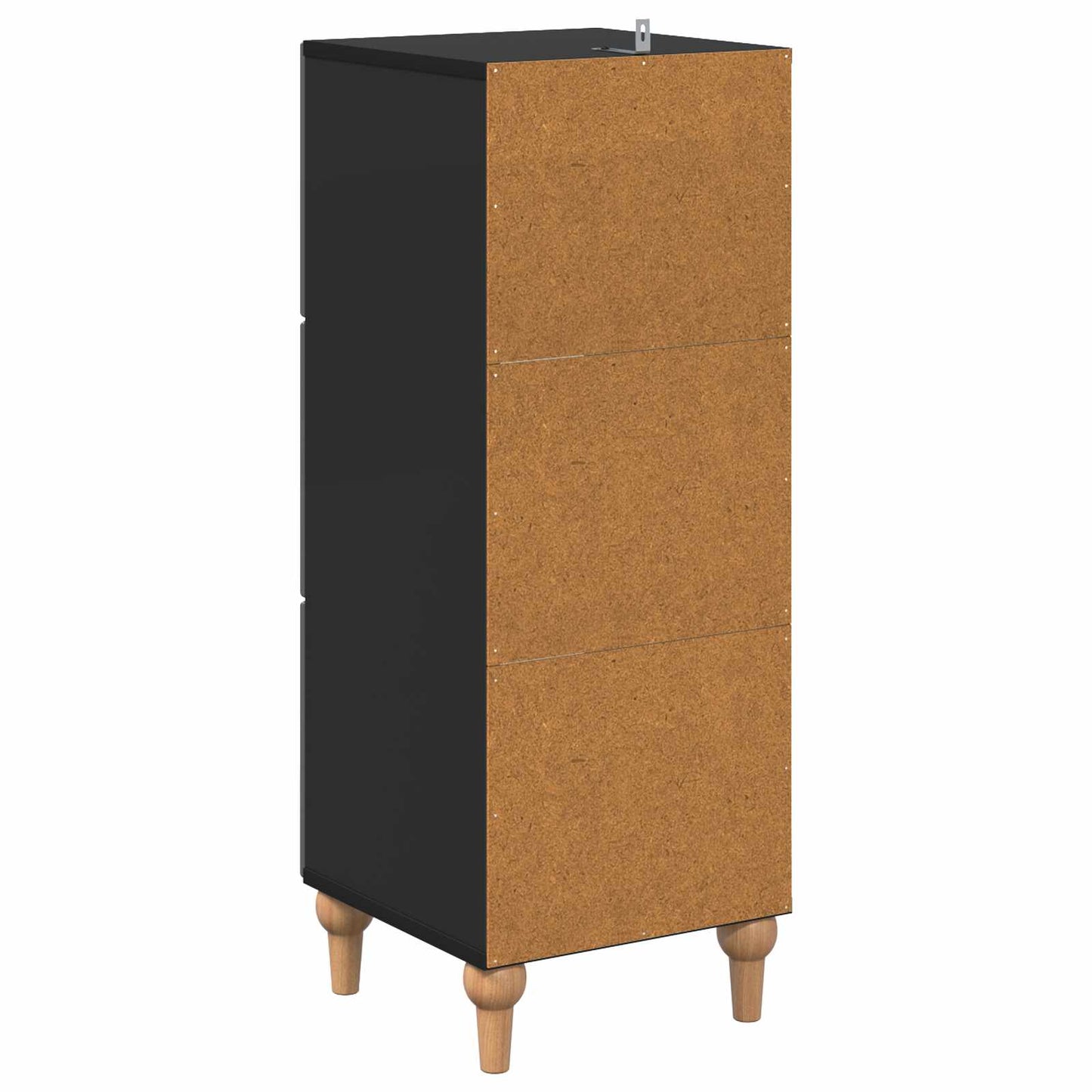 Mobile con Cassetti Nero 33 x 34,5 x 90 cm Legno ingegnerizzato | homemem39