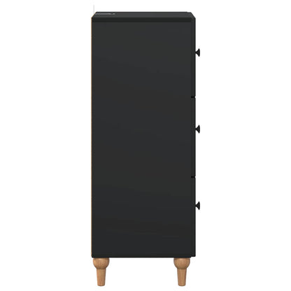 Mobile con Cassetti Nero 33 x 34,5 x 90 cm Legno ingegnerizzato