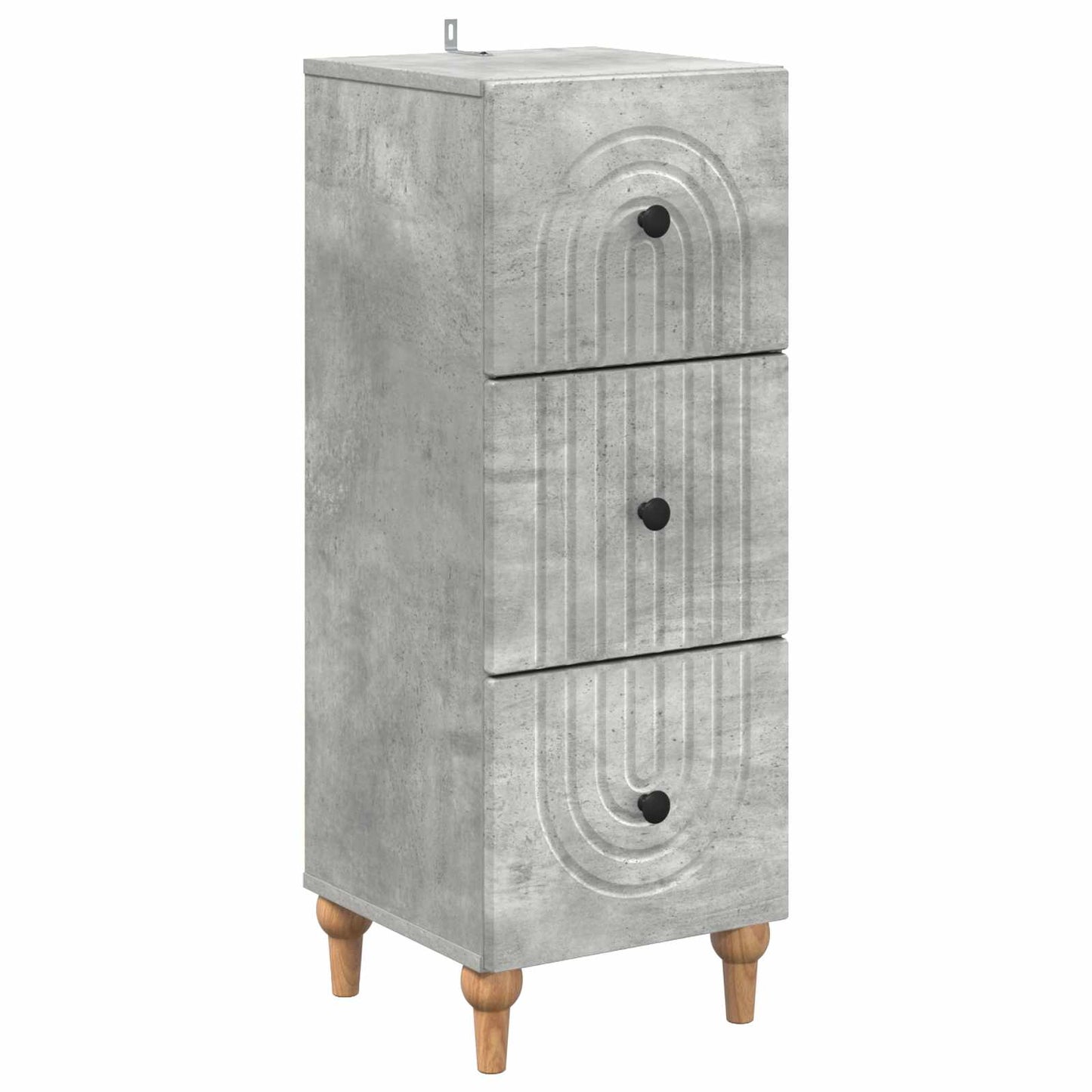 Mobile con Cassetti Grigio Cemento 33 x 34,5 x 90 cm