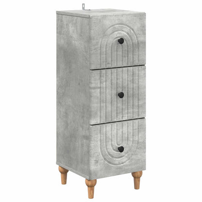 Mobile con Cassetti Grigio Cemento 33 x 34,5 x 90 cm