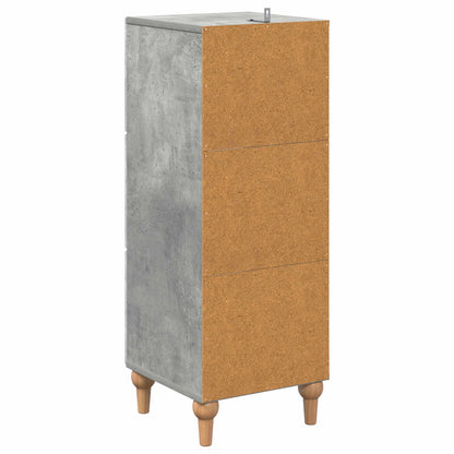 Mobile con Cassetti Grigio Cemento 33 x 34,5 x 90 cm