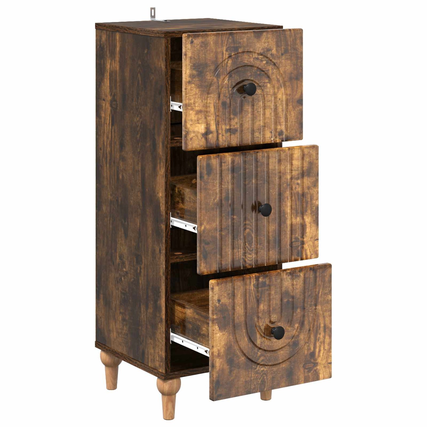 Mobile con Cassetti Rovere Fumo 33 x 34,5 x 90 cm
