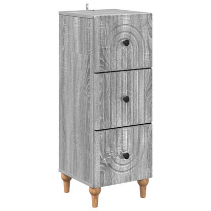 Mobile con Cassetti Grigio Sonoma 33 x 34,5 x 90 cm | homemem39