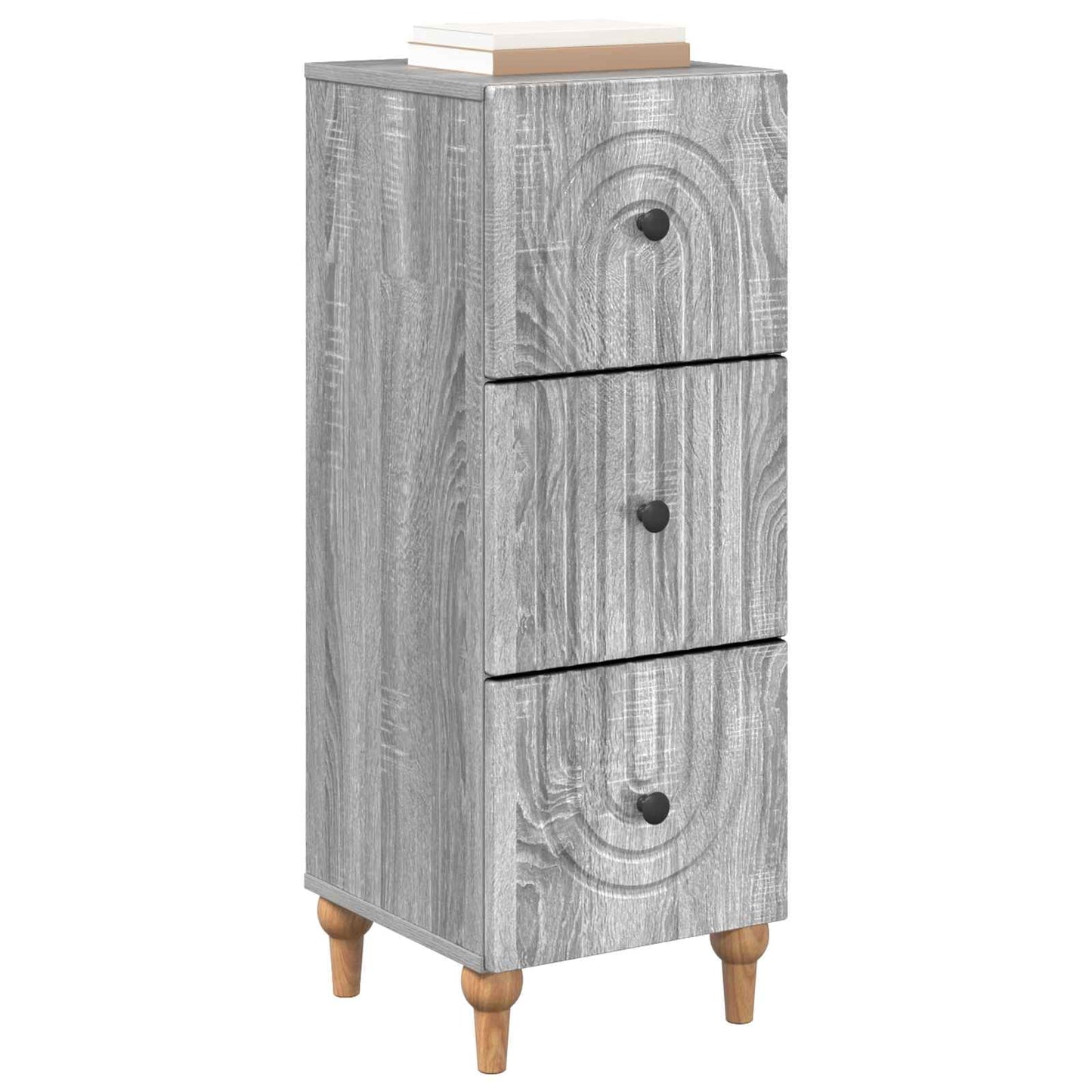 Mobile con Cassetti Grigio Sonoma 33 x 34,5 x 90 cm
