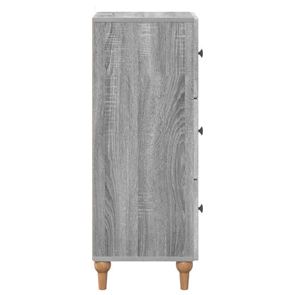 Mobile con Cassetti Grigio Sonoma 33 x 34,5 x 90 cm