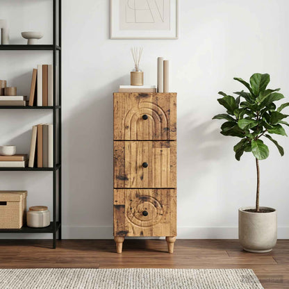 Mobile con Cassetti Legno antico 33 x 34,5 x 90 cm