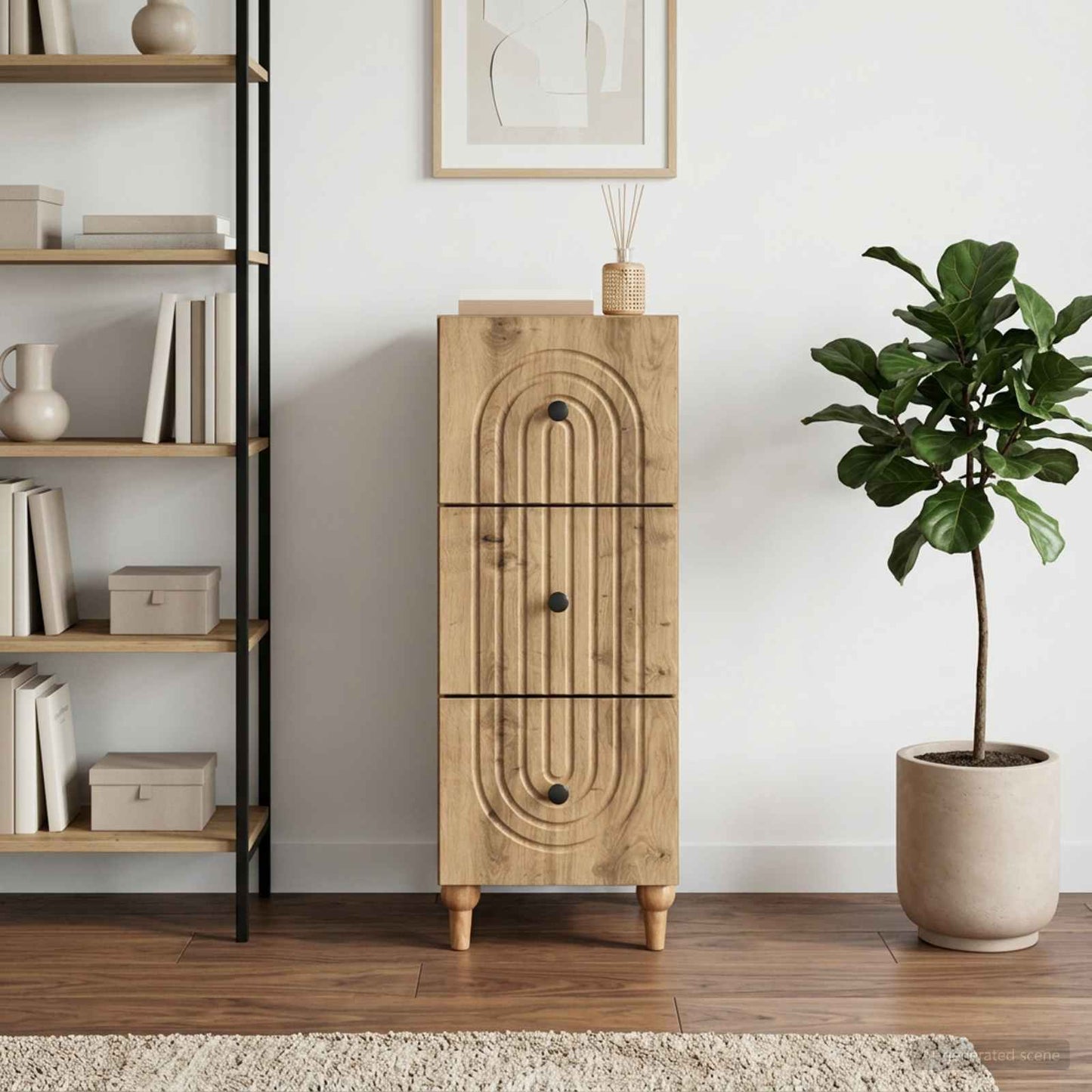 Mobile con Cassetti 33 x 34,5 x 90 cm Legno ingegnerizzato