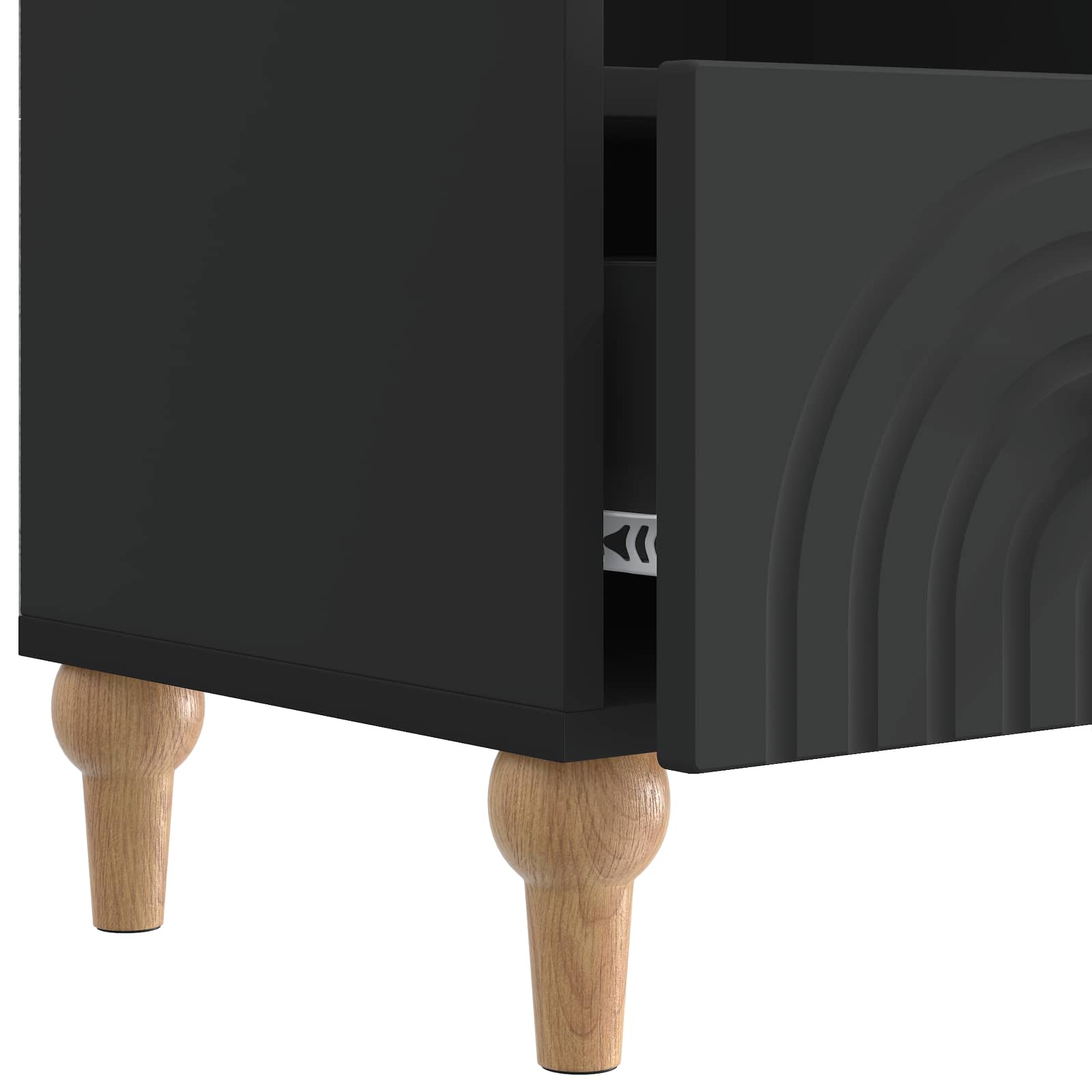 Mobile TV Nero 102 x 34,5 x 50 cm Legno ingegnerizzato | homemem39