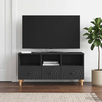 Mobile TV Nero 102 x 34,5 x 50 cm Legno ingegnerizzato
