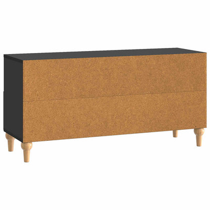 Mobile TV Nero 102 x 34,5 x 50 cm Legno ingegnerizzato | homemem39