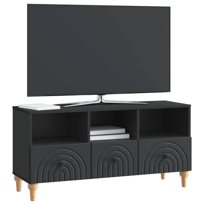 Mobile TV Nero 102 x 34,5 x 50 cm Legno ingegnerizzato