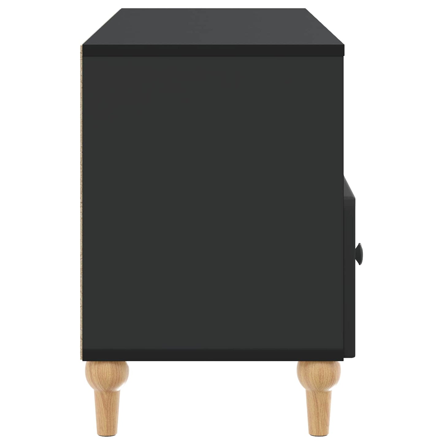 Mobile TV Nero 102 x 34,5 x 50 cm Legno ingegnerizzato | homemem39
