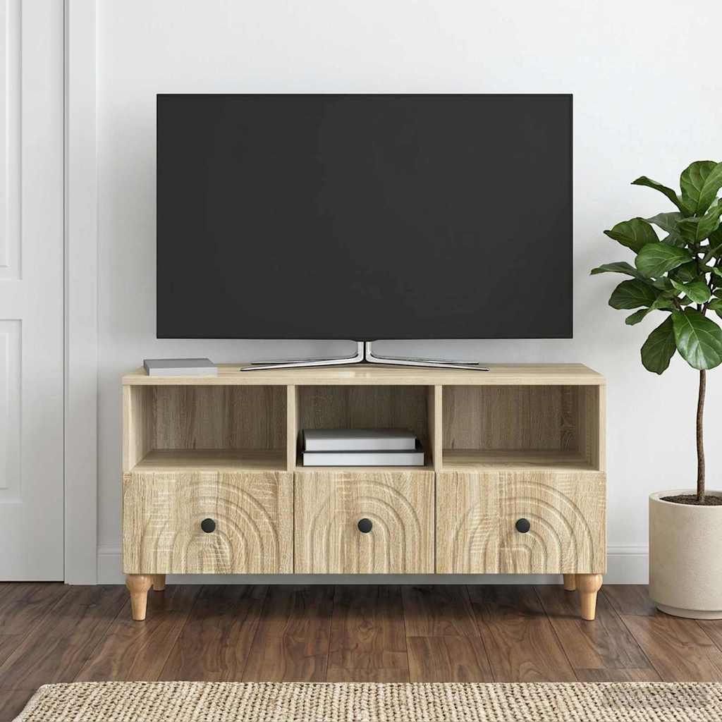Mobile TV Rovere Sonoma 102 x 34,5 x 50 cm Legno ingegnerizzato