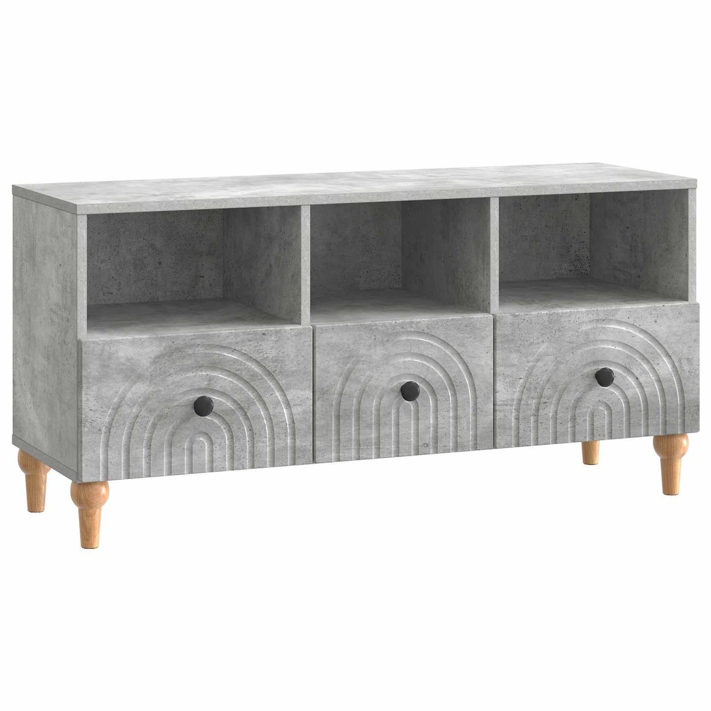 Mobile TV Grigio Cemento 102 x 34,5 x 50 cm | homemem39