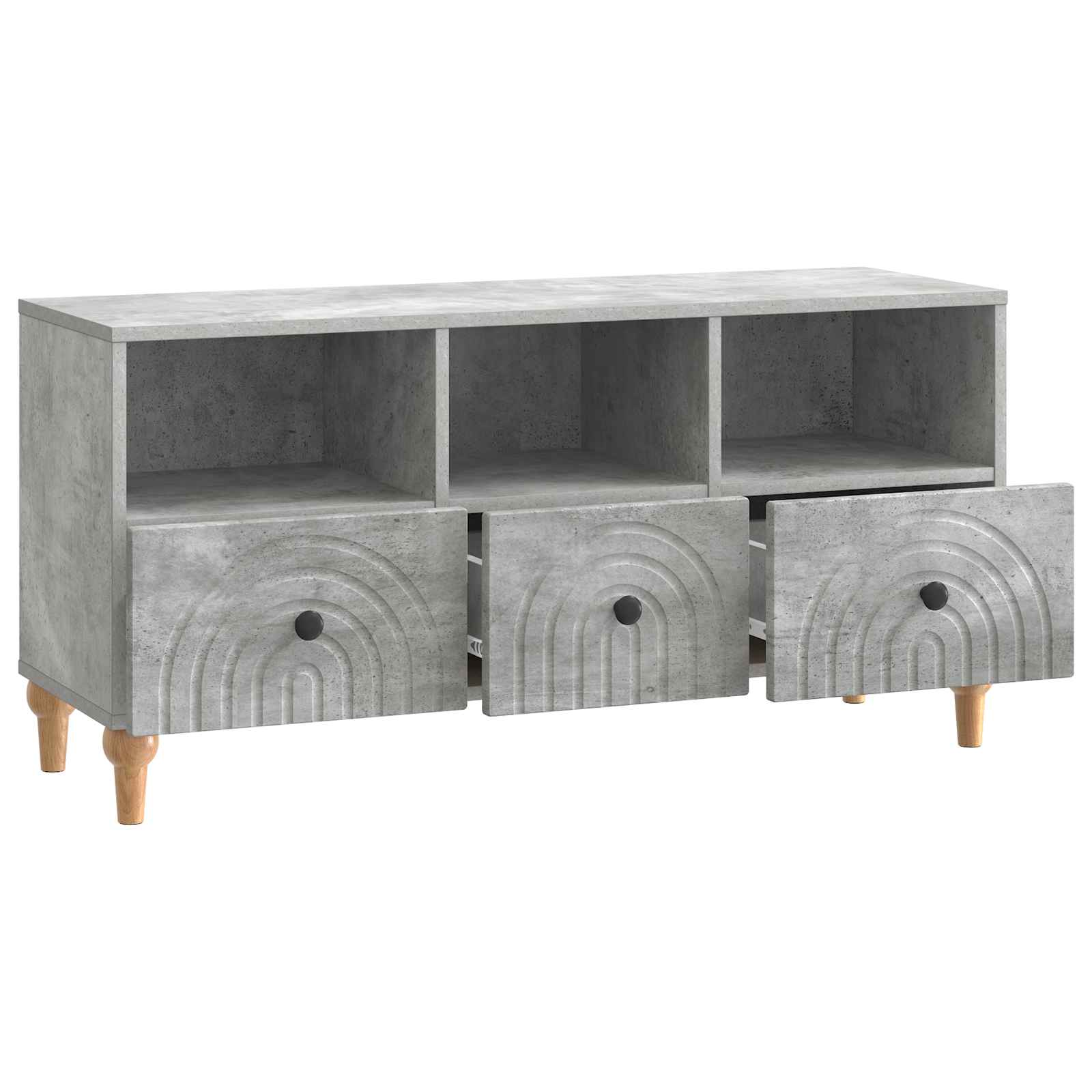 Mobile TV Grigio Cemento 102 x 34,5 x 50 cm | homemem39