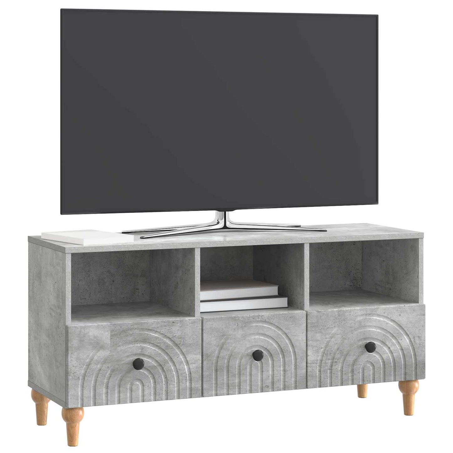 Mobile TV Grigio Cemento 102 x 34,5 x 50 cm | homemem39