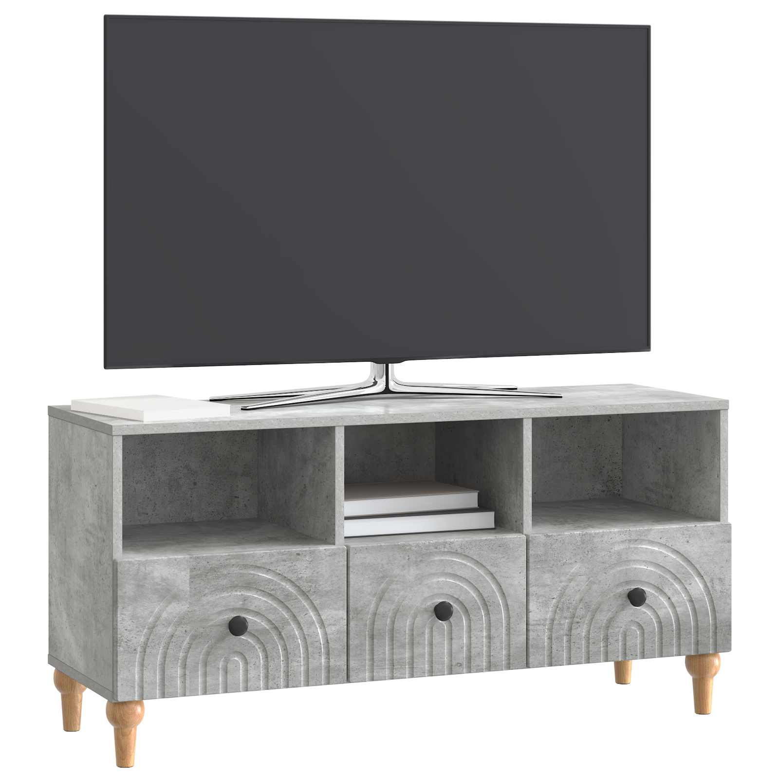 Mobile TV Grigio Cemento 102 x 34,5 x 50 cm | homemem39