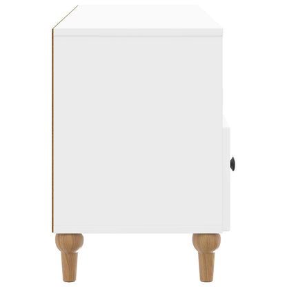 Mobile TV Bianco Lucido 102 x 34,5 x 50 cm Legno ingegnerizzato | homemem39