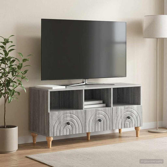 Mobile TV Sonoma grigia 102 x 34,5 x 50 cm Legno ingegnerizzato
