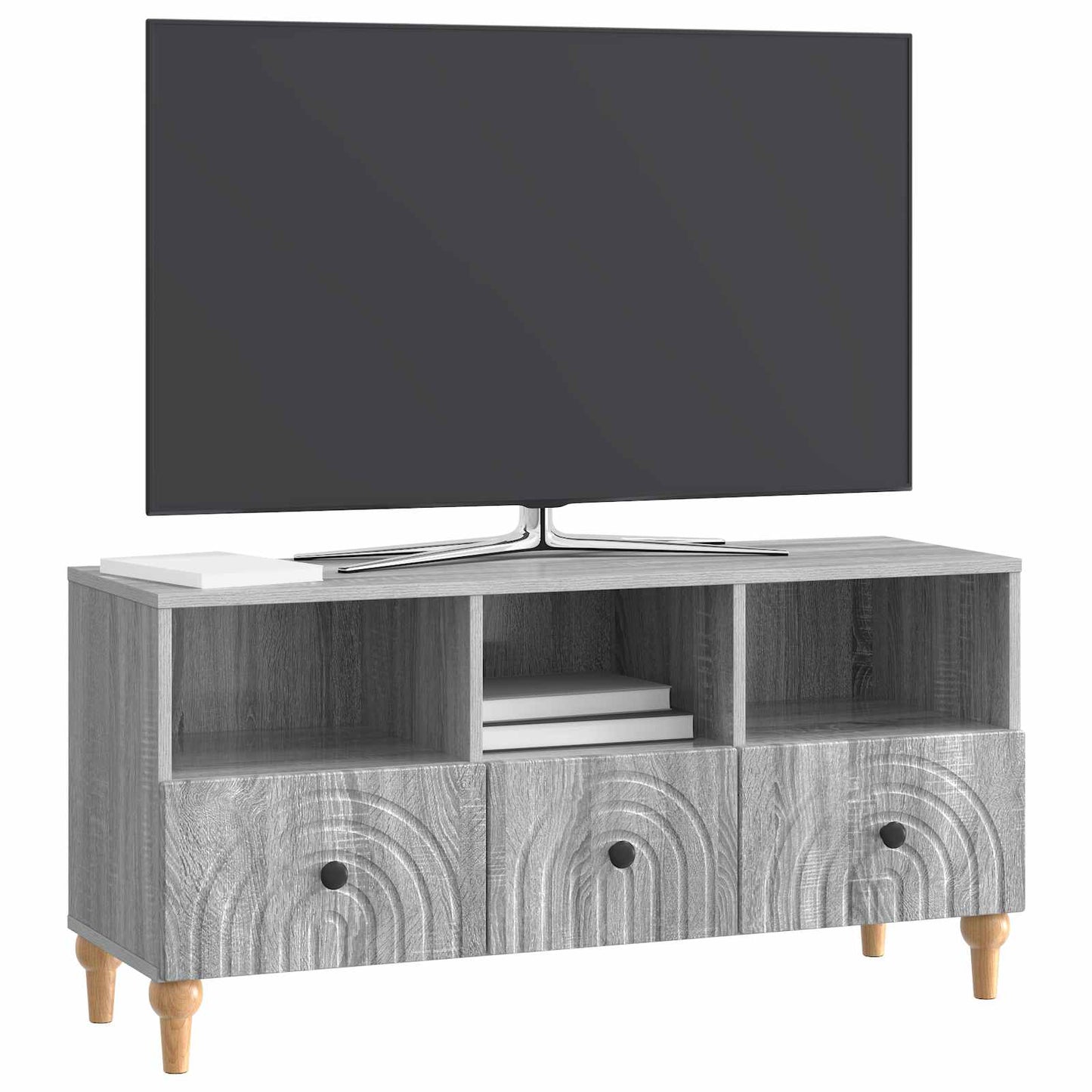 Mobile TV Sonoma grigia 102 x 34,5 x 50 cm Legno ingegnerizzato