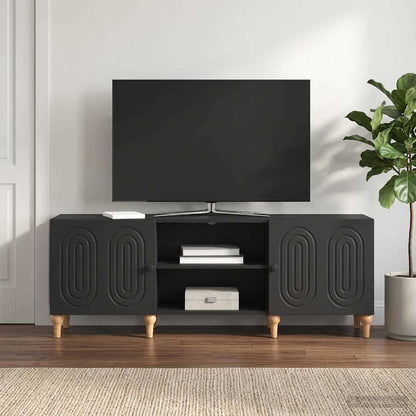 Mobile TV Nero 150 x 31 x 50 cm Legno ingegnerizzato