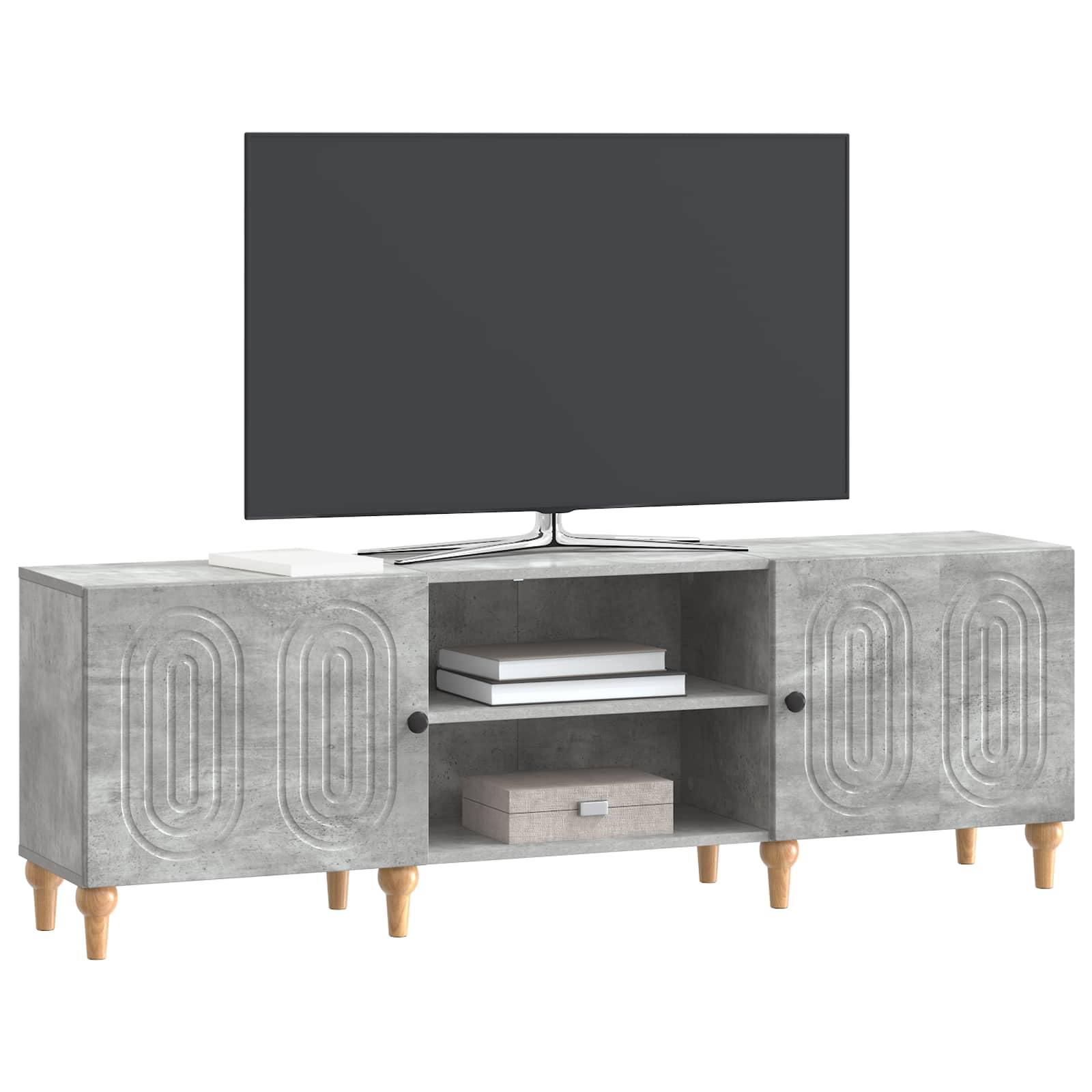 Mobile TV Grigio Cemento 150 x 31 x 50 cm Legno ingegnerizzato | homemem39
