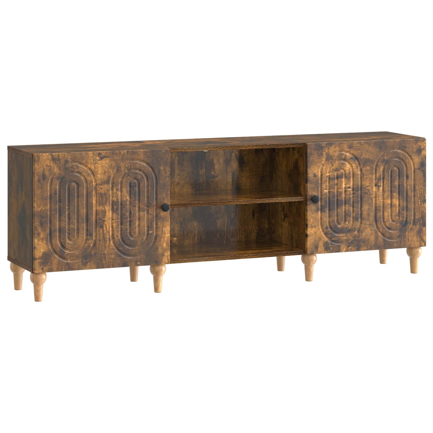 Mobile TV Rovere Fumo 150 x 31 x 50 cm Legno ingegnerizzato | homemem39