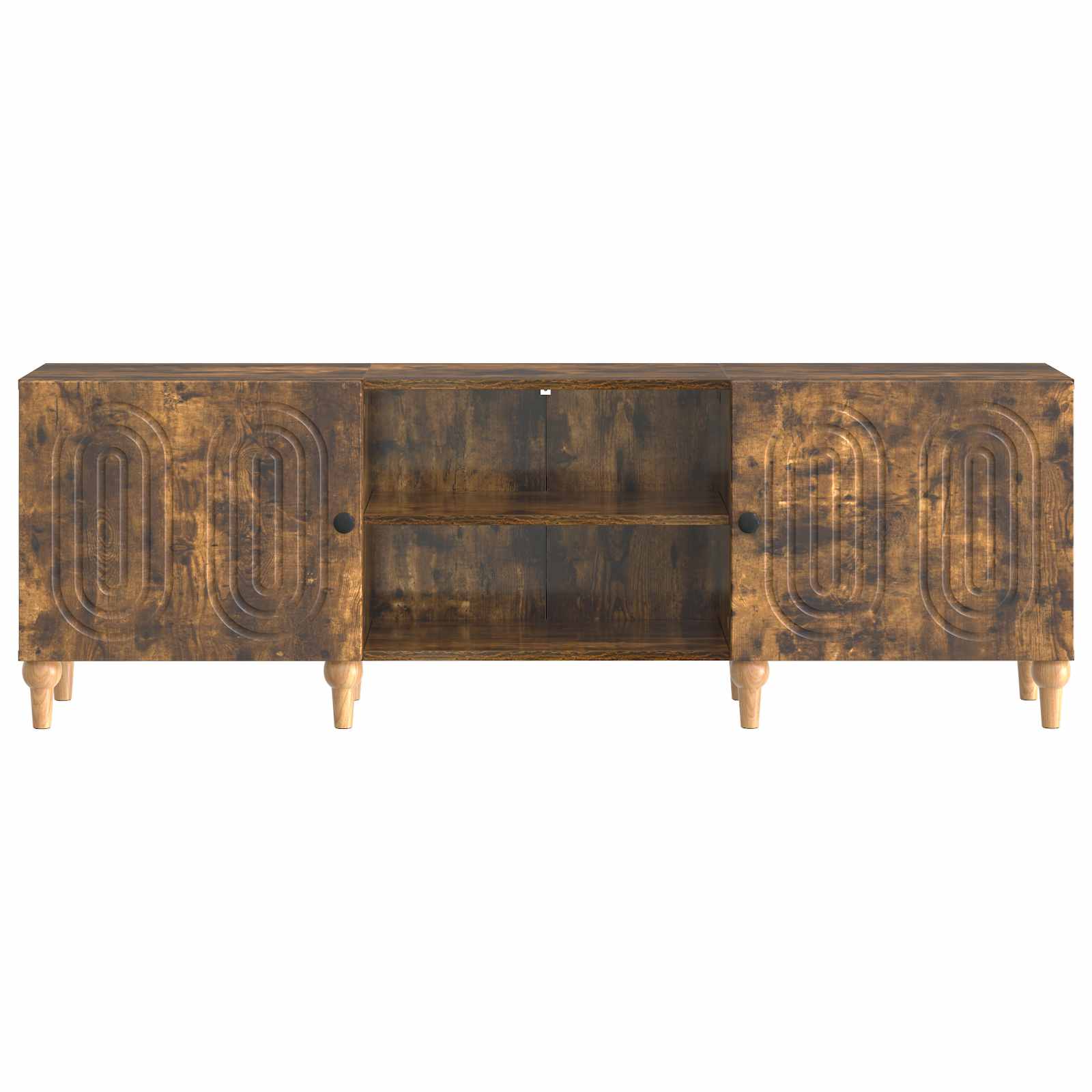 Mobile TV Rovere Fumo 150 x 31 x 50 cm Legno ingegnerizzato | homemem39