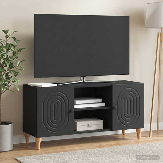Mobile TV Nero 102 x 34,5 x 50 cm Legno ingegnerizzato