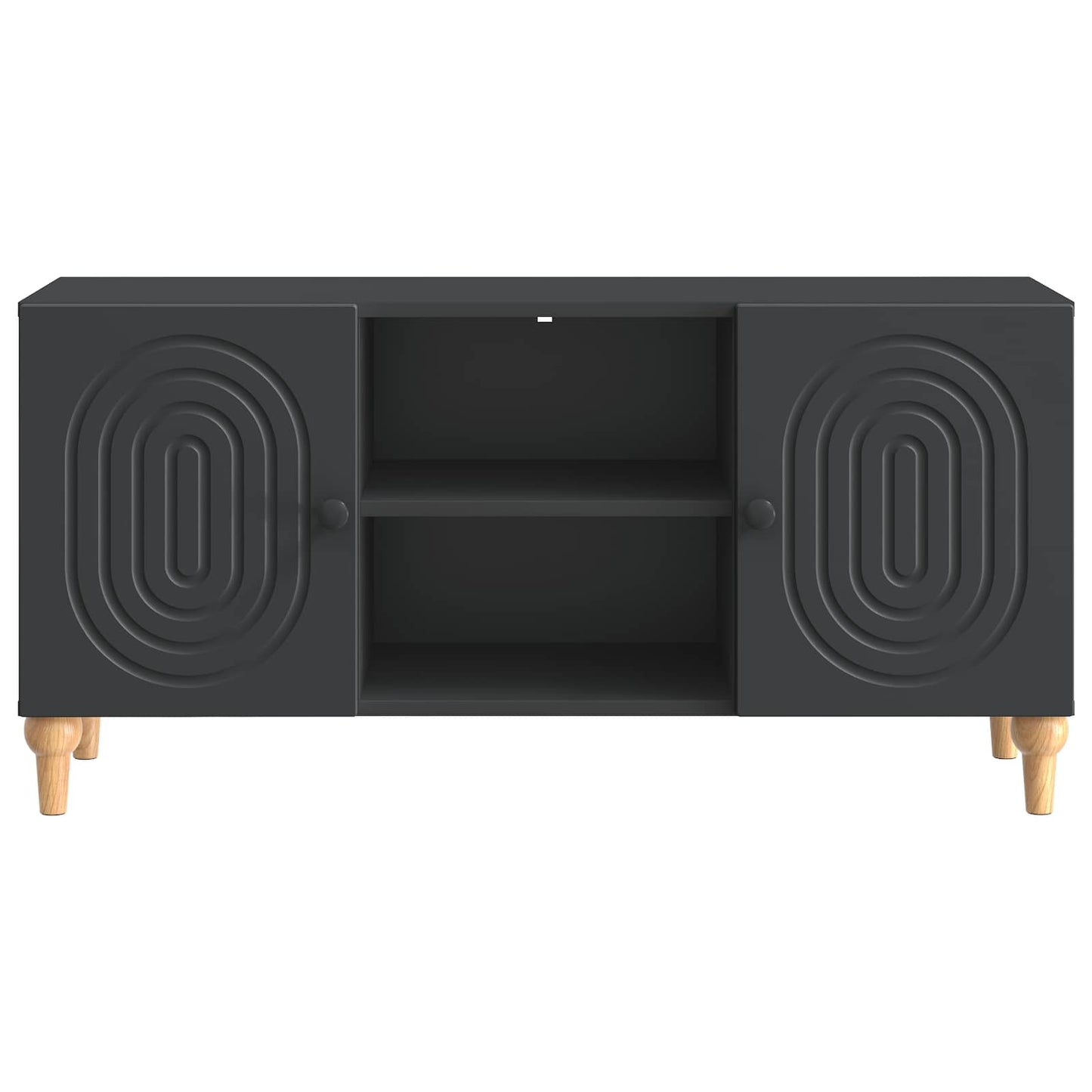 Mobile TV Nero 102 x 34,5 x 50 cm Legno ingegnerizzato | homemem39