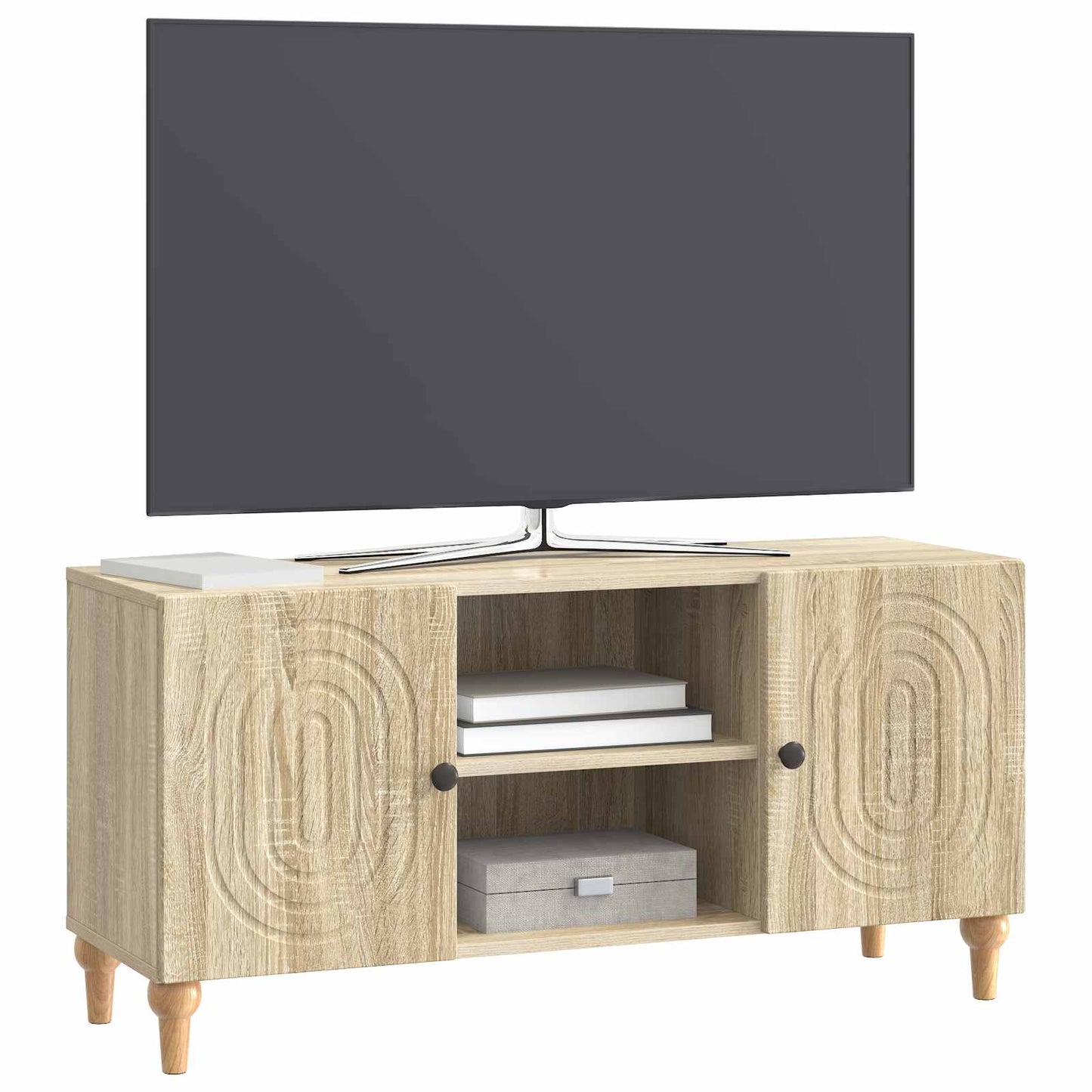 Mobile TV Rovere Sonoma 102 x 34,5 x 50 cm Legno ingegnerizzato | homemem39