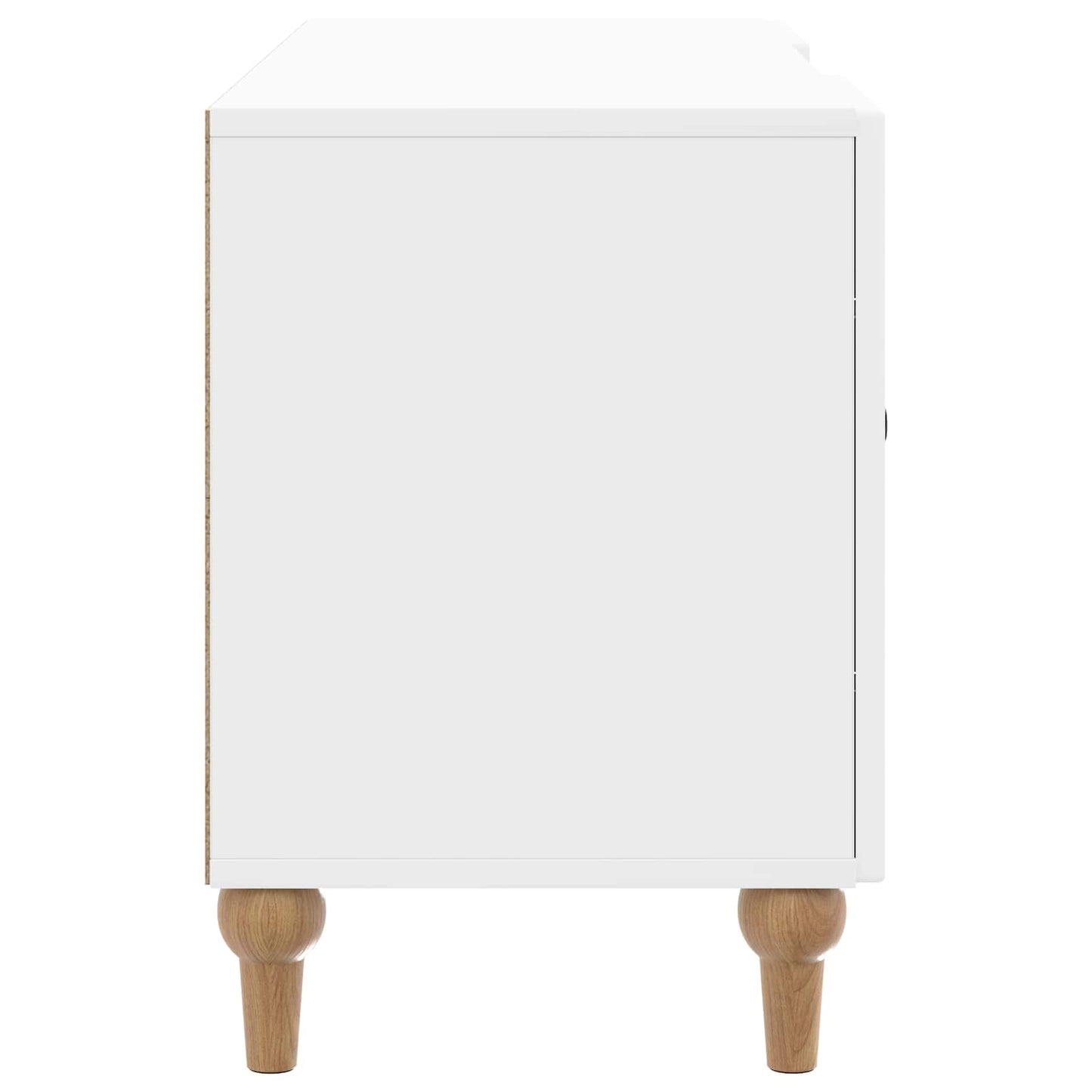 Mobile TV Bianco Lucido 102 x 34,5 x 50 cm Legno ingegnerizzato