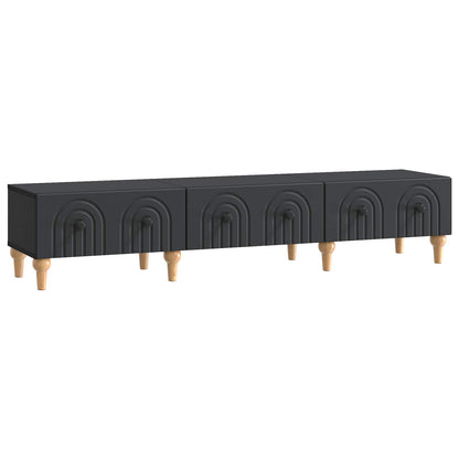 Mobile TV Nero 147 x 34,5 x 30 cm Legno ingegnerizzato | homemem39