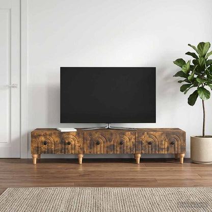 Mobile TV Rovere Fumo 147 x 34,5 x 30 cm Legno ingegnerizzato