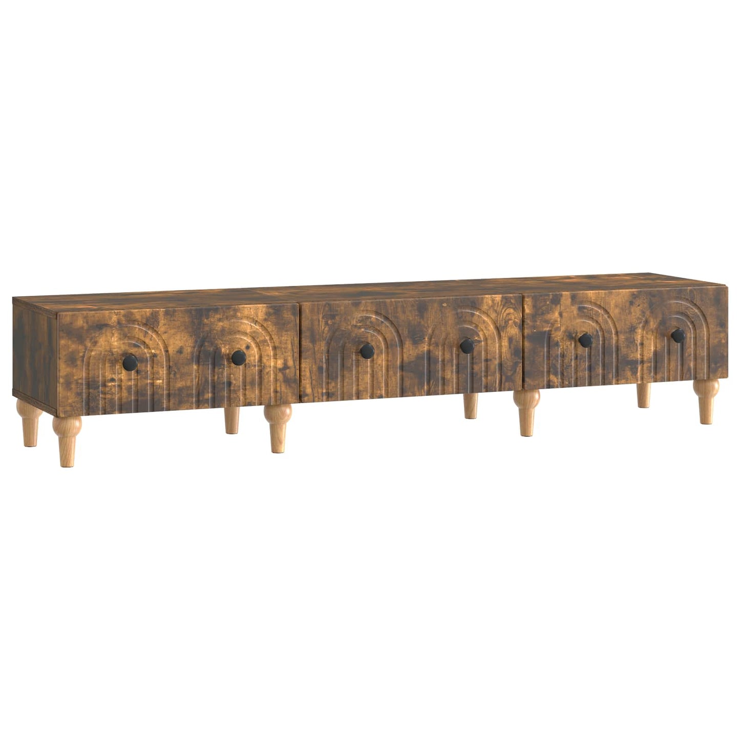 Mobile TV Rovere Fumo 147 x 34,5 x 30 cm Legno ingegnerizzato | homemem39