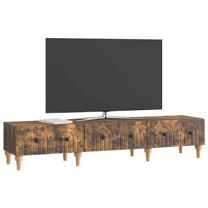 Mobile TV Rovere Fumo 147 x 34,5 x 30 cm Legno ingegnerizzato | homemem39