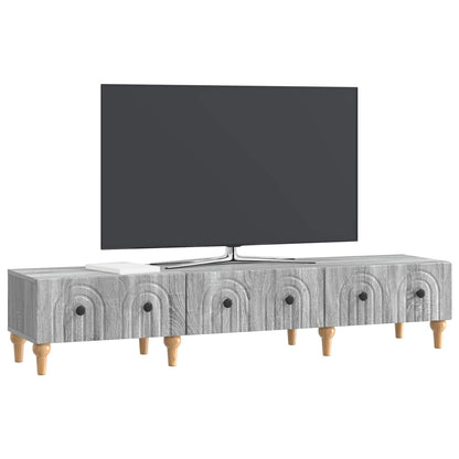 Mobile TV Grigio Sonoma 147 x 34,5 x 30 cm Legno ingegnerizzato | homemem39