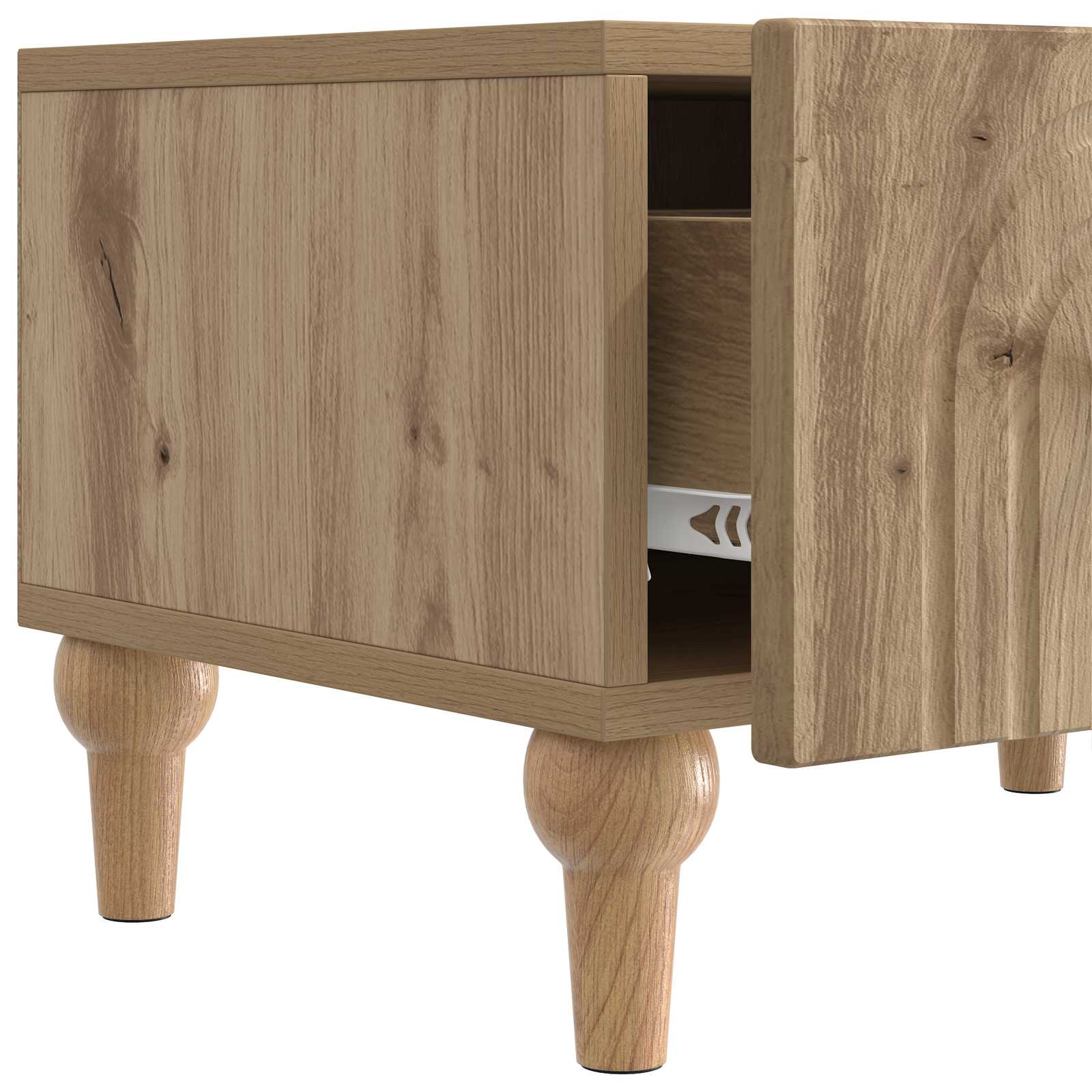Mobile TV con cassetto Rovere Artigianale 147 x 34,5 x 30 cm | homemem39
