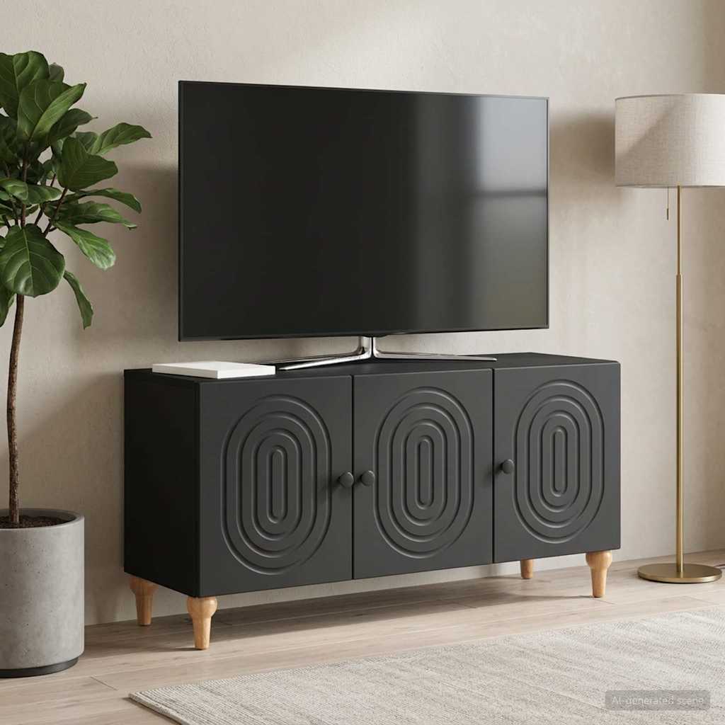 Mobile TV Nero 99 x 34,5 x 50 cm Legno ingegnerizzato