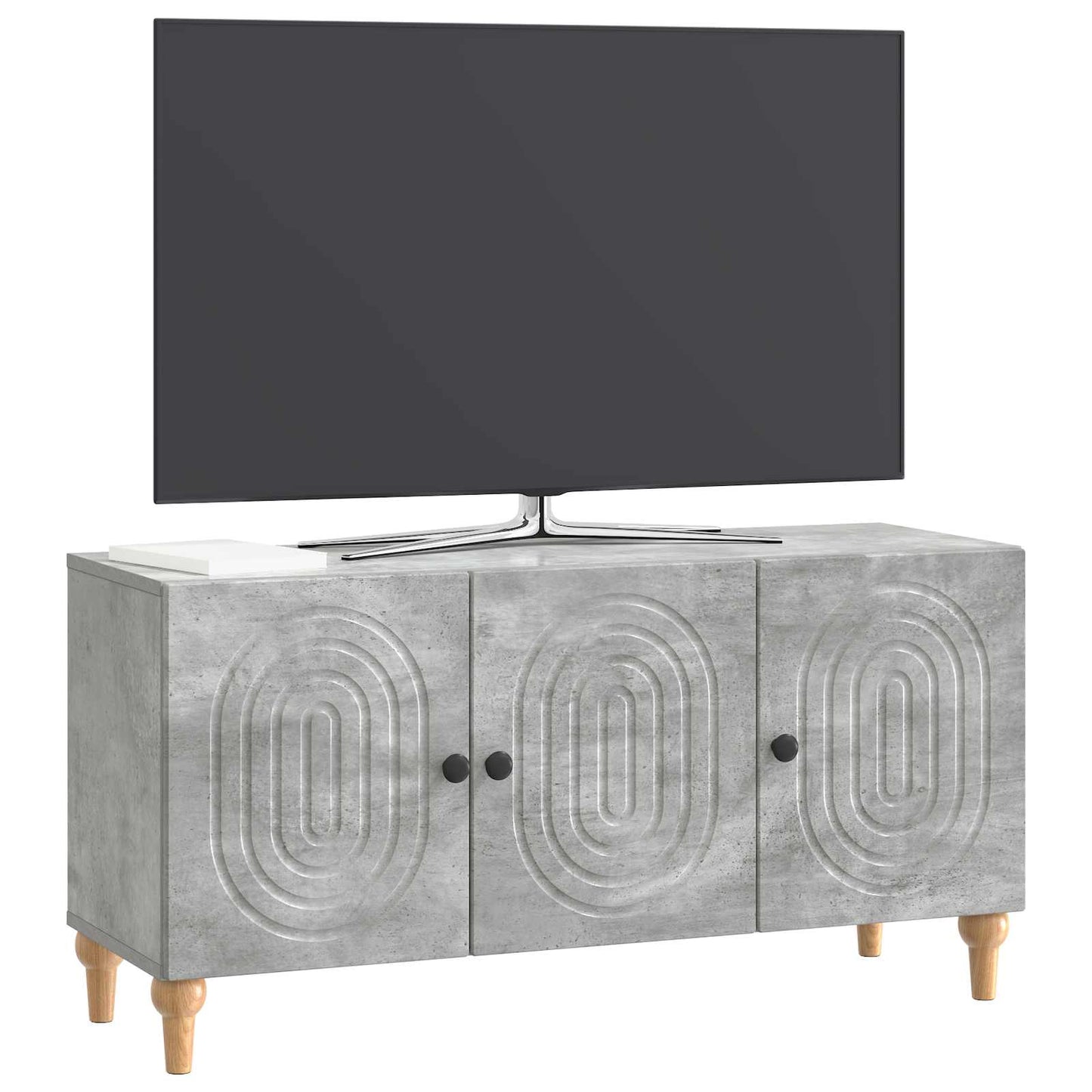 Mobile TV Grigio Cemento 99 x 34,5 x 50 cm Legno ingegnerizzato