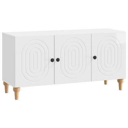 Mobile TV Bianco Lucido 99 x 34,5 x 50 cm Legno ingegnerizzato | homemem39