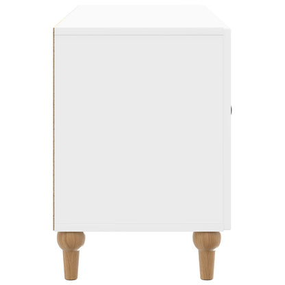 Mobile TV Bianco Lucido 99 x 34,5 x 50 cm Legno ingegnerizzato | homemem39