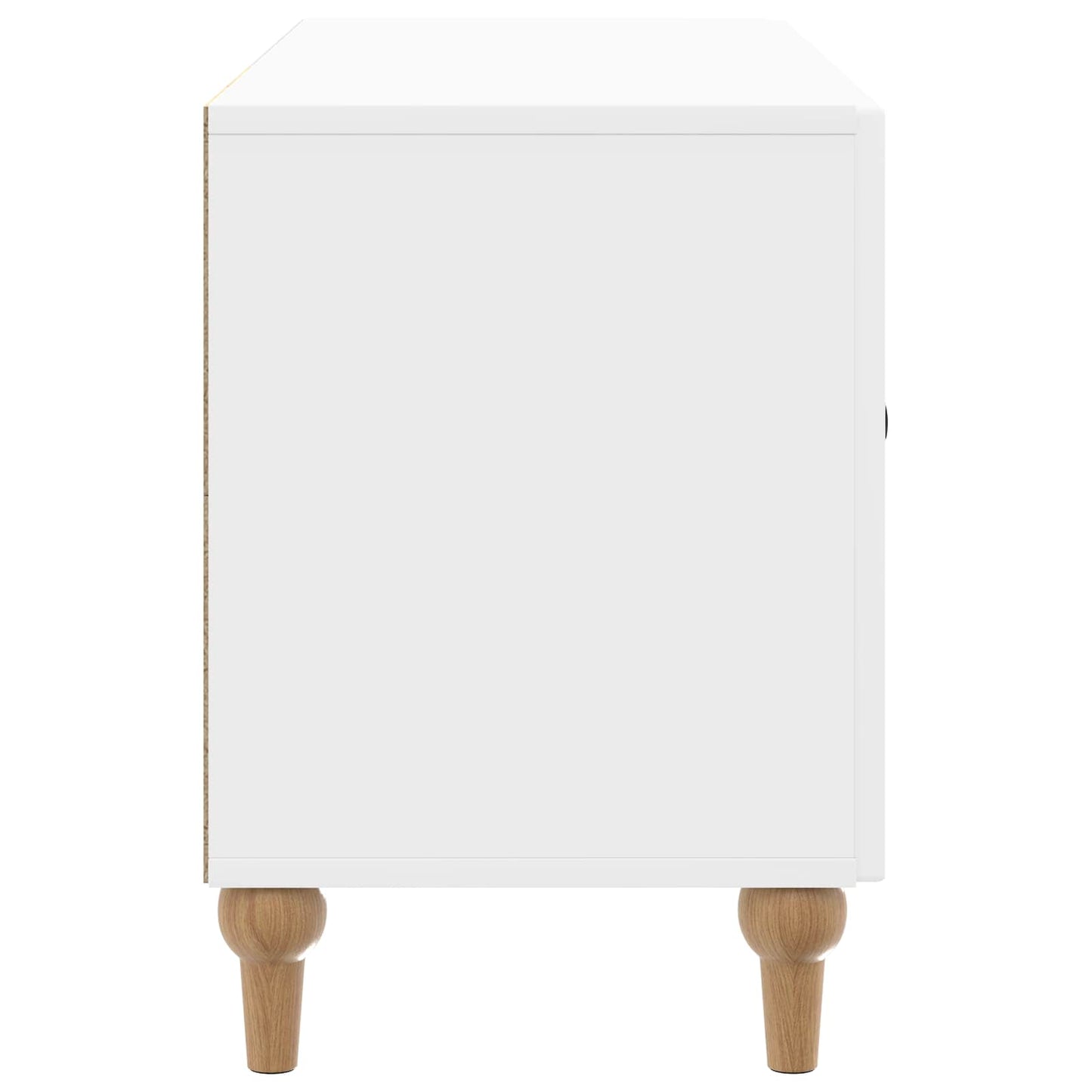 Mobile TV Bianco Lucido 99 x 34,5 x 50 cm Legno ingegnerizzato