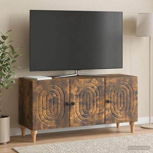 Mobile TV Rovere Fumo 99 x 34,5 x 50 cm Legno ingegnerizzato