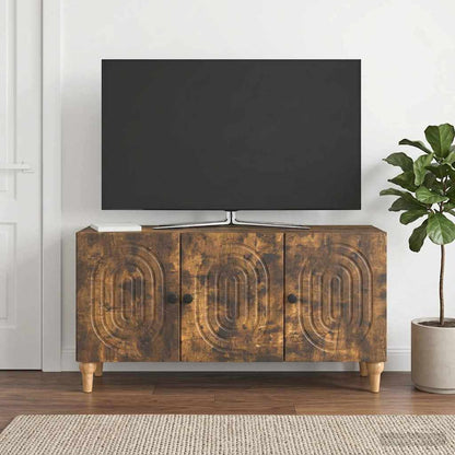 Mobile TV Rovere Fumo 99 x 34,5 x 50 cm Legno ingegnerizzato