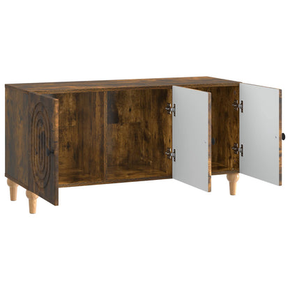 Mobile TV Rovere Fumo 99 x 34,5 x 50 cm Legno ingegnerizzato