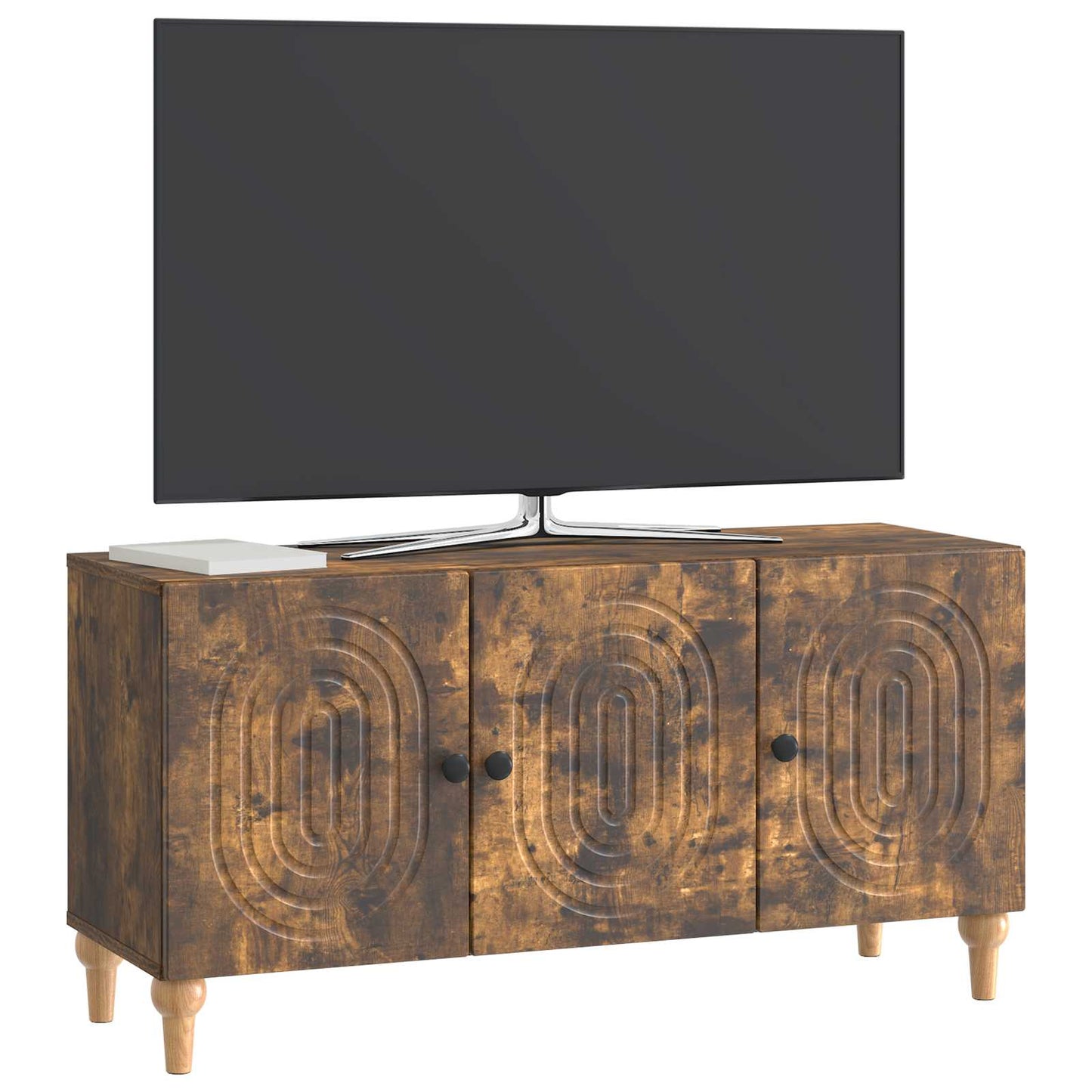 Mobile TV Rovere Fumo 99 x 34,5 x 50 cm Legno ingegnerizzato | homemem39