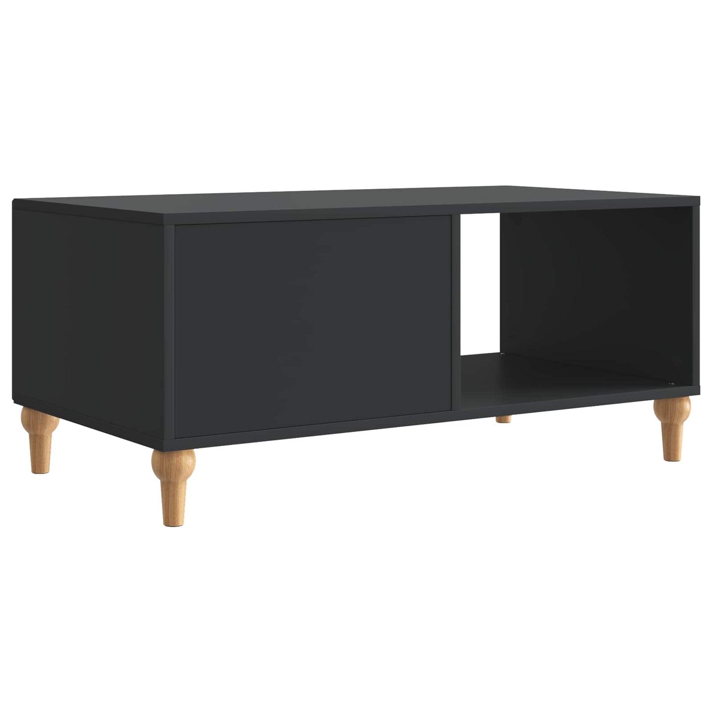 Tavolino da salotto Nero 90 x 50 x 40 cm Legno ingegnerizzato