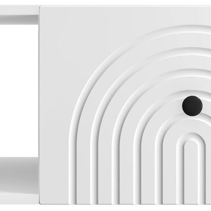Tavolino da salotto Bianco Lucido 90 x 50 x 40 cm | homemem39